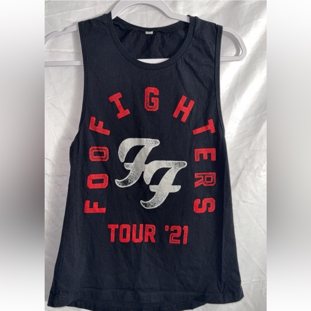 Foo Fighters Black Tank Top - Tour '21 Graphic XS